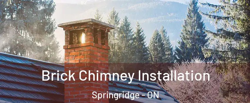 Brick Chimney Installation Springridge - ON