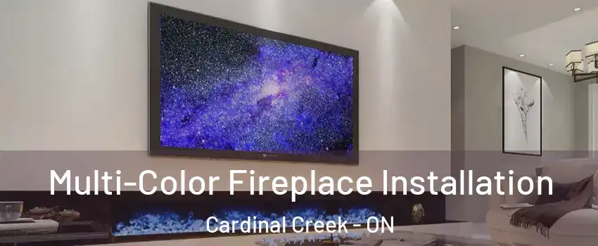 Multi-Color Fireplace Installation Cardinal Creek - ON